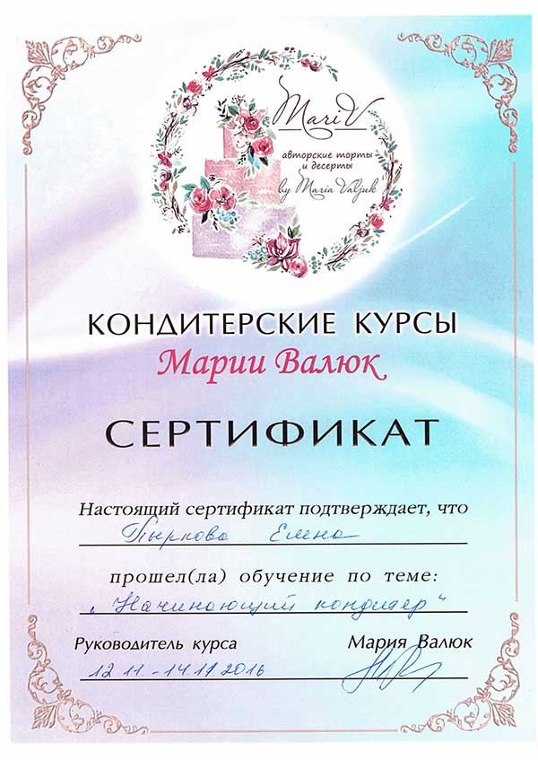 Начинающий кондитер